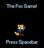 "The Fox Game" title screen